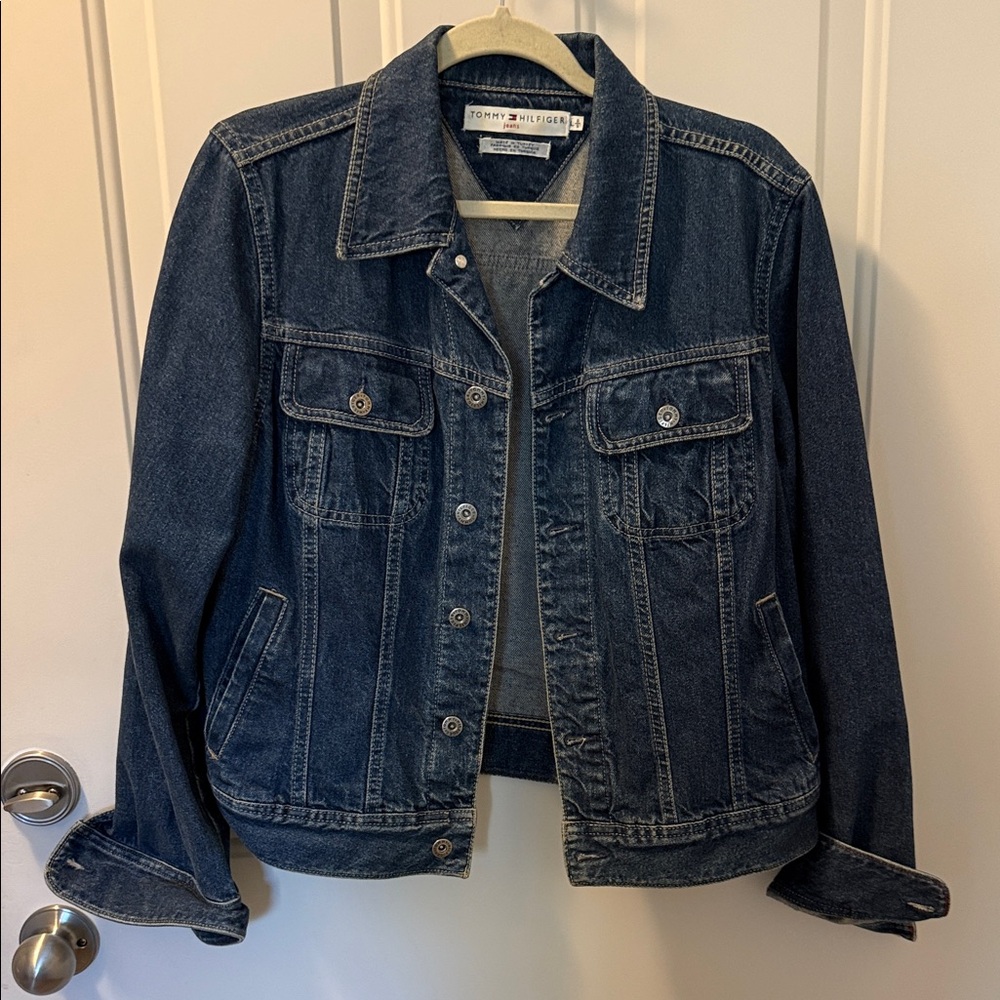 Tommy Hilfiger Women's Dark Blue Jean Jacket
